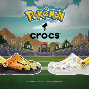 Crocs 多款童鞋断码优惠 封面Pokemon合作款$29+